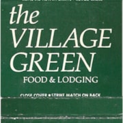 Cover image of The Village Green Food & Lodging. Matchcovers. 